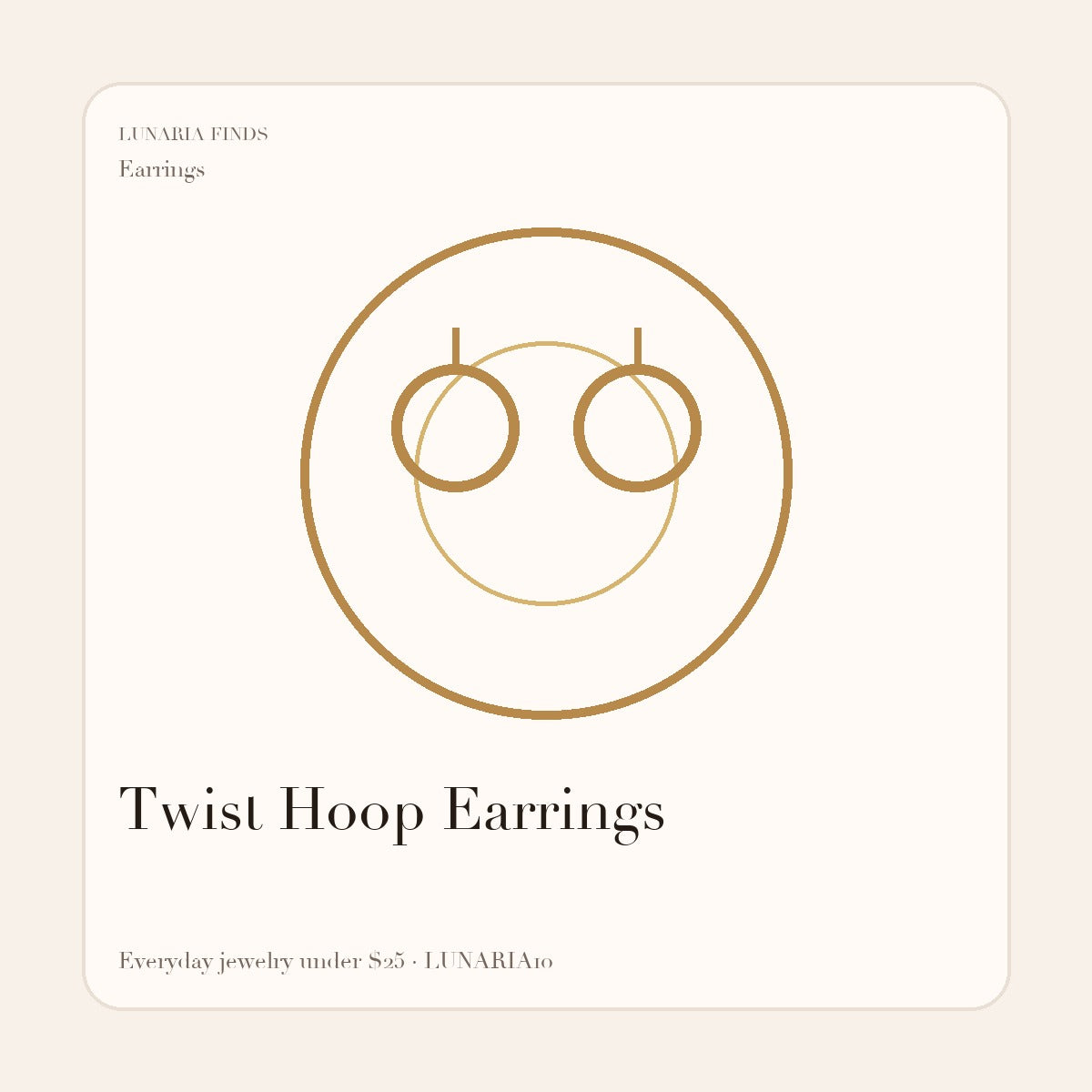 Twist Hoop Earrings