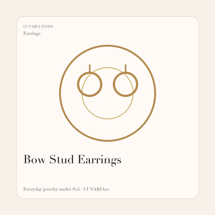 Bow Stud Earrings