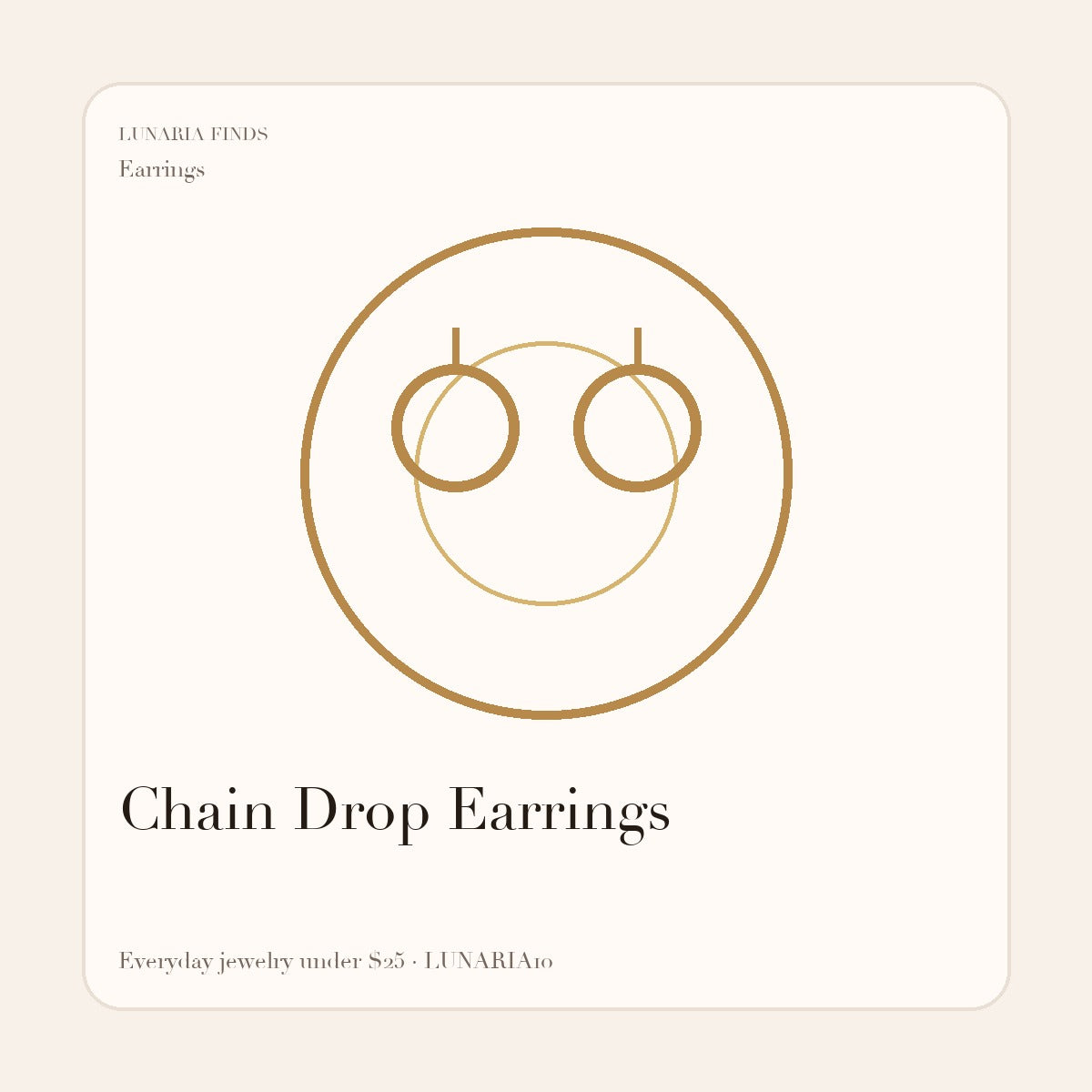 Chain Drop Earrings