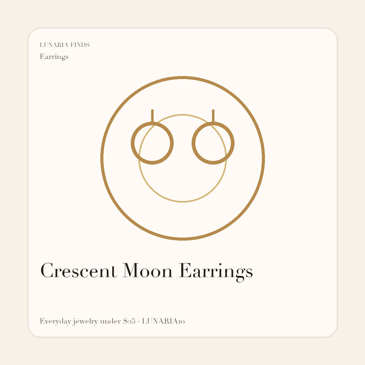 Crescent Moon Earrings
