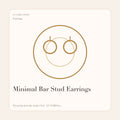 Minimal Bar Stud Earrings