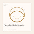 Paperclip Chain Bracelet