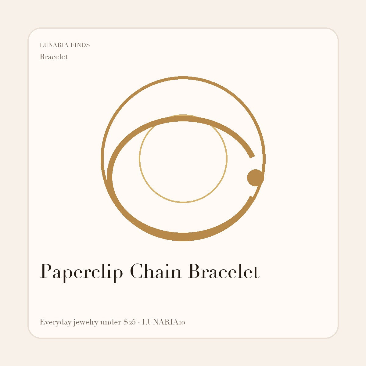 Paperclip Chain Bracelet