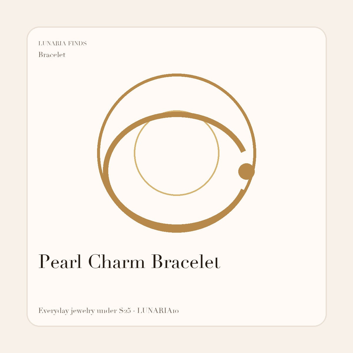 Pearl Charm Bracelet