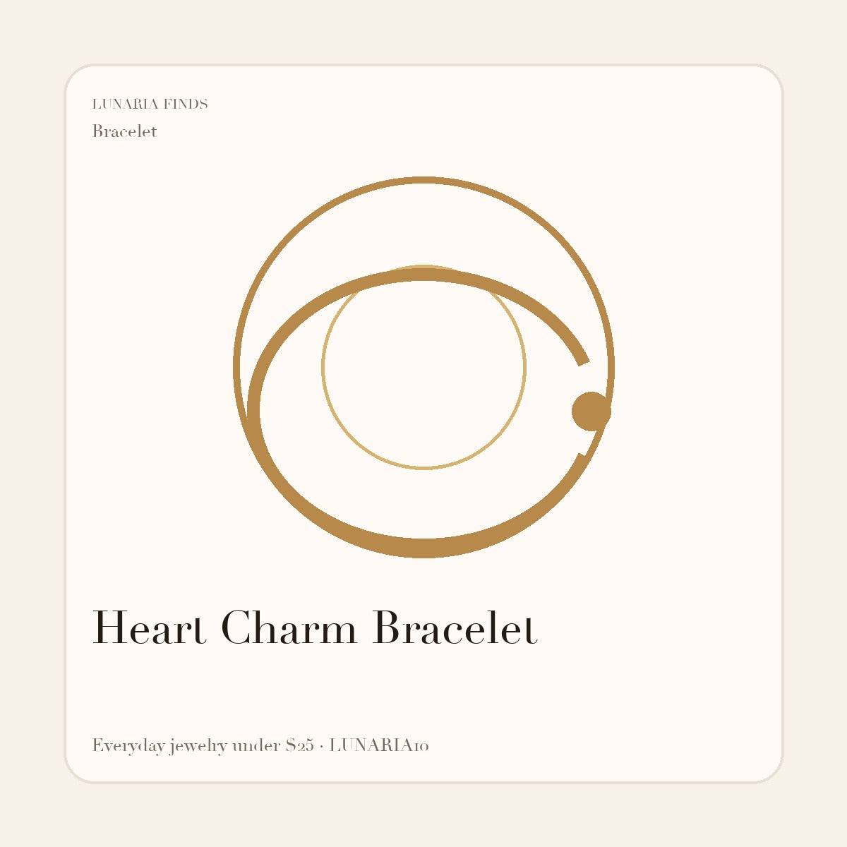 Heart Charm Bracelet