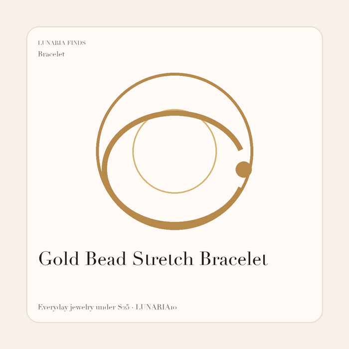 Gold Bead Stretch Bracelet