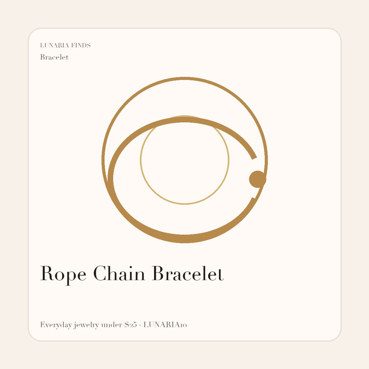 Rope Chain Bracelet