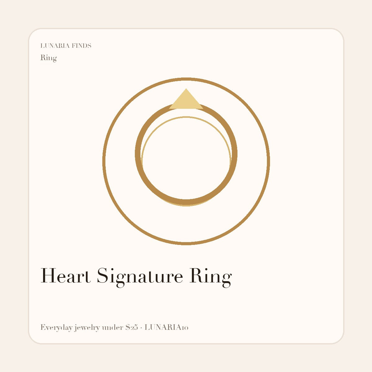 Heart Signature Ring