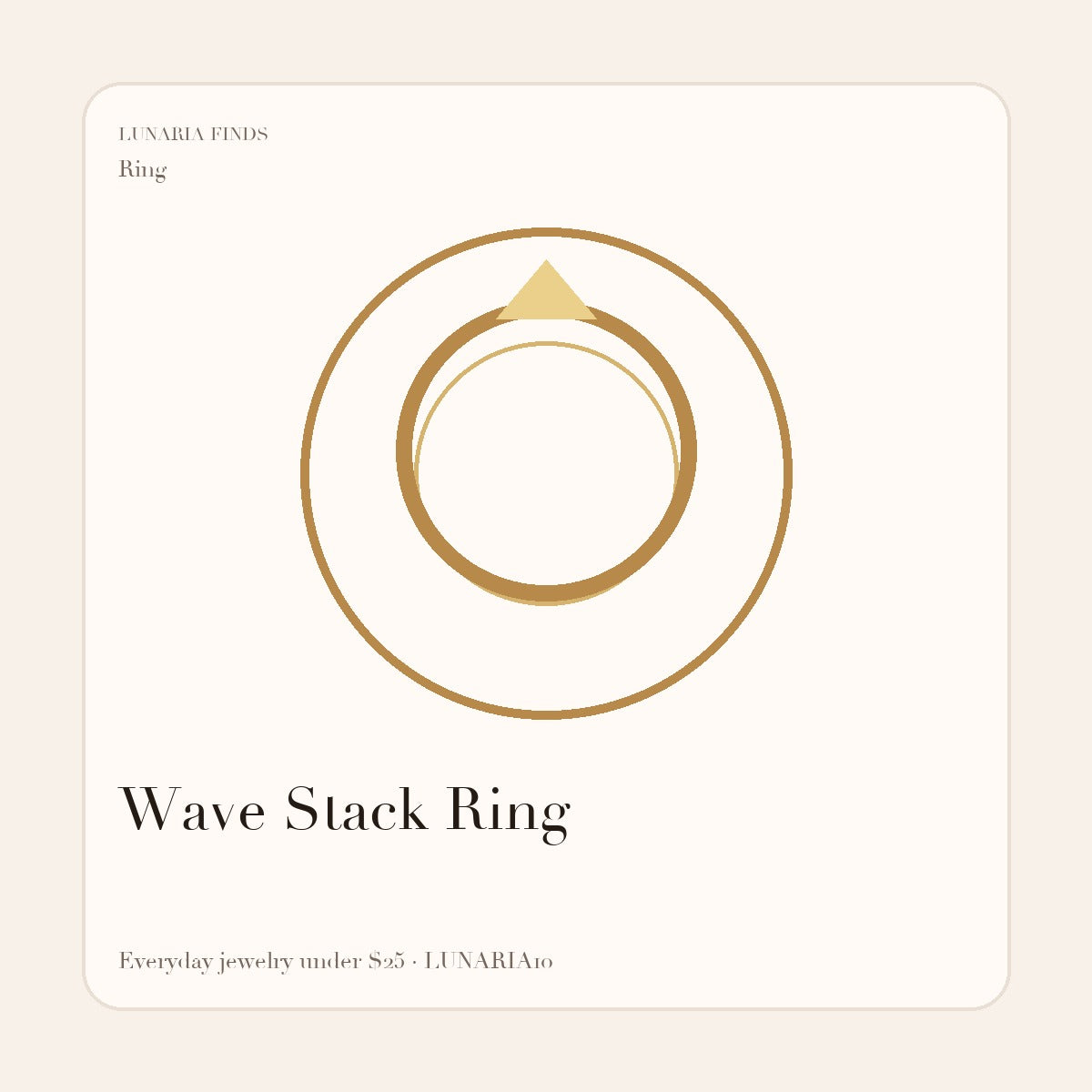 Wave Stack Ring