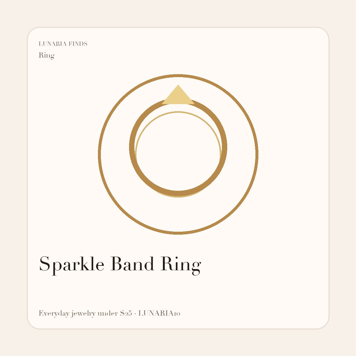 Sparkle Band Ring