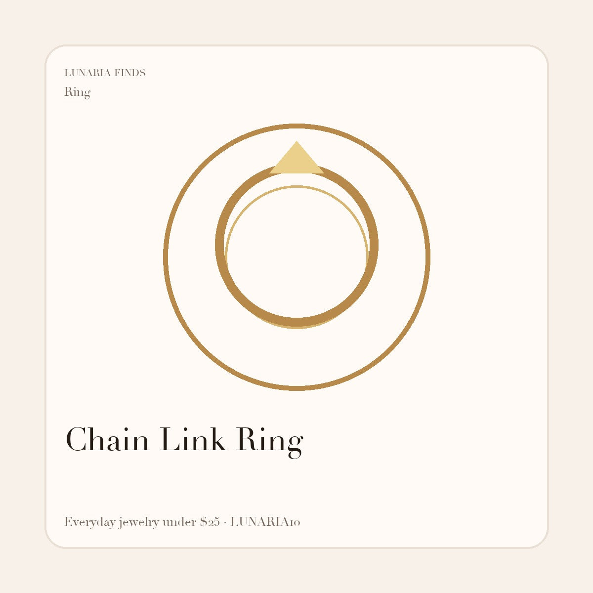 Chain Link Ring