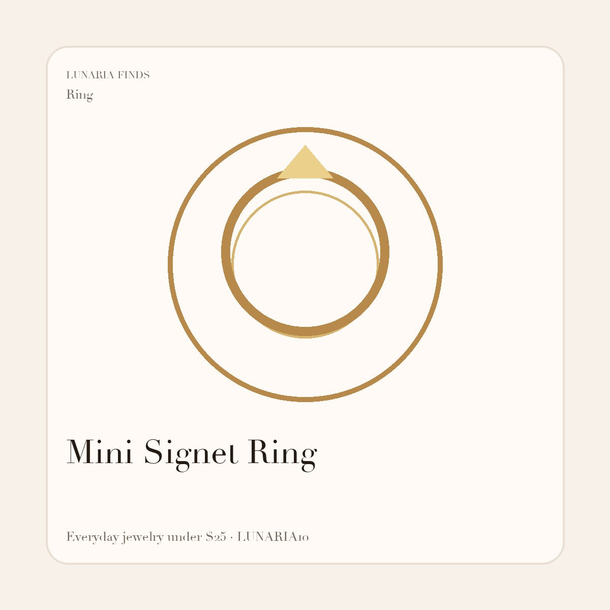 Mini Signet Ring