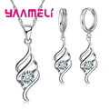 Pearl-style necklace and earring set