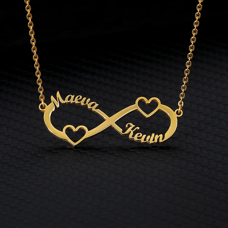 Double Circle Pendant Necklace