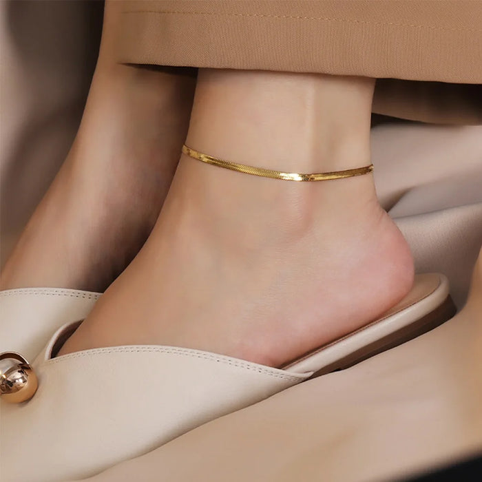 Slim Snake Chain Anklet