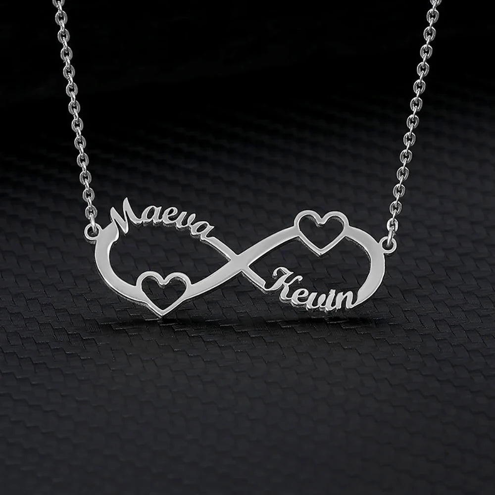 Double Circle Pendant Necklace
