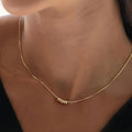Classic Gold Bead Chain Necklace product photo