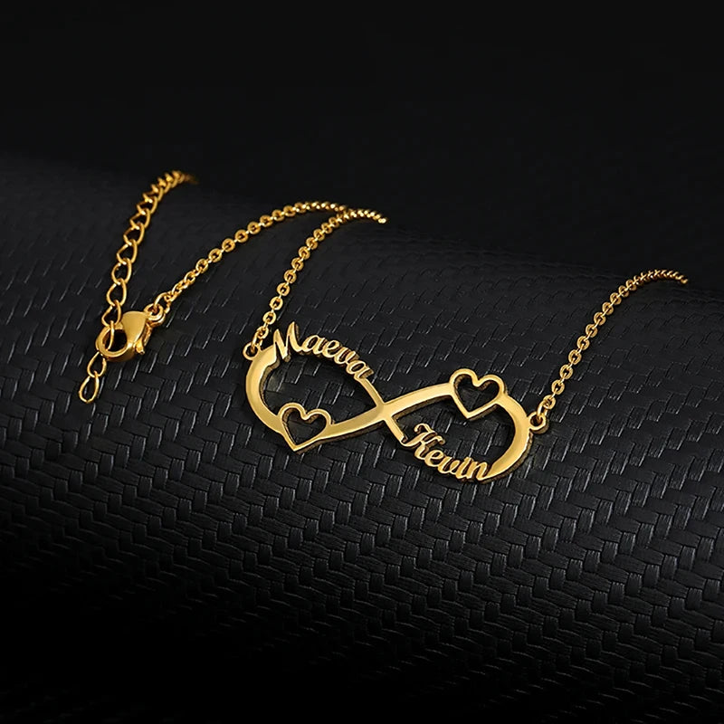 Double Circle Pendant Necklace