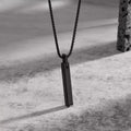 Vertical Bar Pendant Necklace