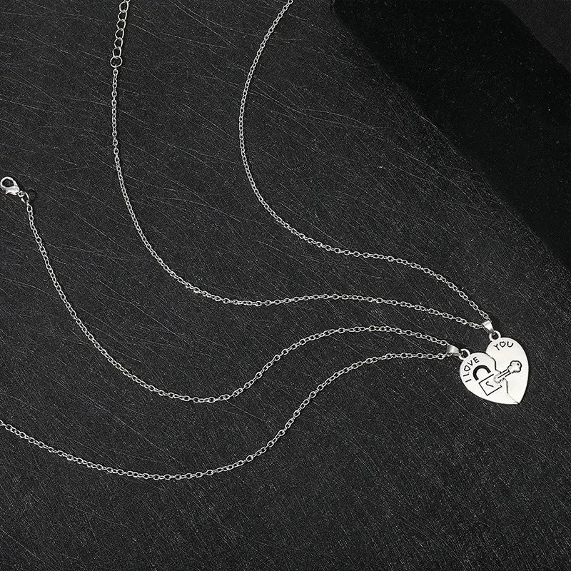 Heart Lock Pendant Necklace