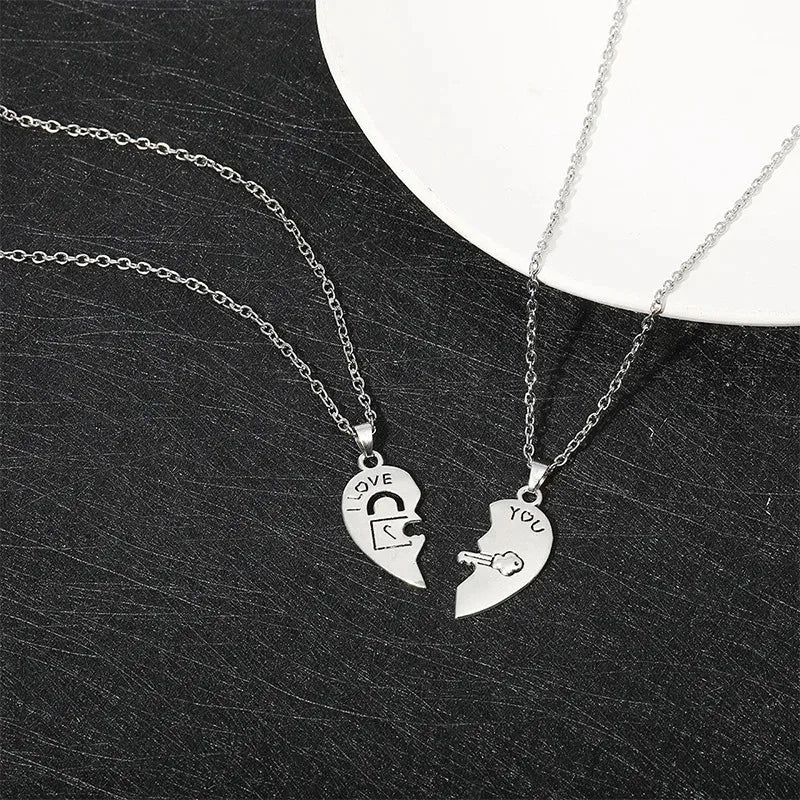 Heart Lock Pendant Necklace